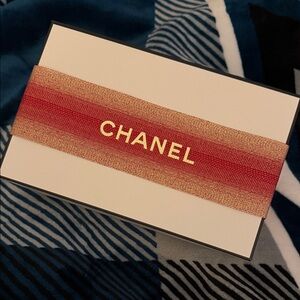 CHANEL Red and Gold Gift Box (Empty)